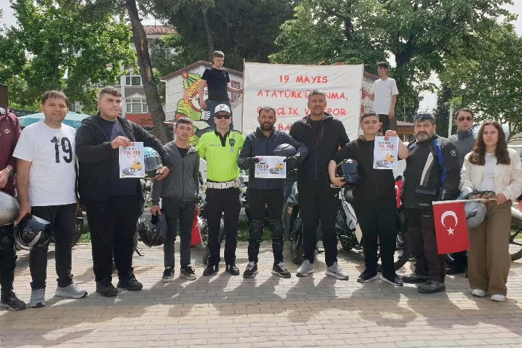 Bursa'da 19 Mayıs etkinliği! Motosiklet turu düzenlendi