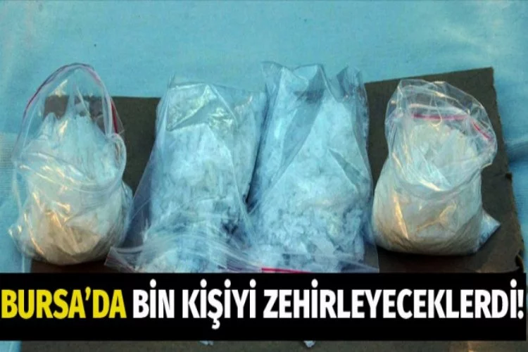 Bursa'da 200 gram metamfetamin ele geçirildi