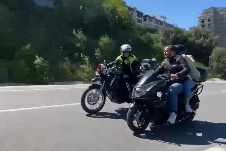 Bursa'da ekiplerden kaçan motosiklet sürücüsüne 24 bin lira ceza!