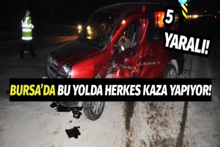 Bursa'da feci kaza! 5 yaralı