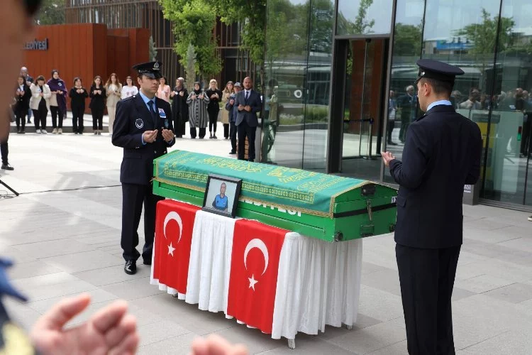 Bursa'da hayatını kaybeden zabıta memuru için tören