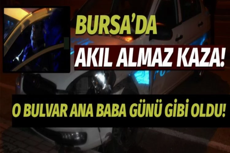 Bursa'da o bulvarda bir kaza daha...