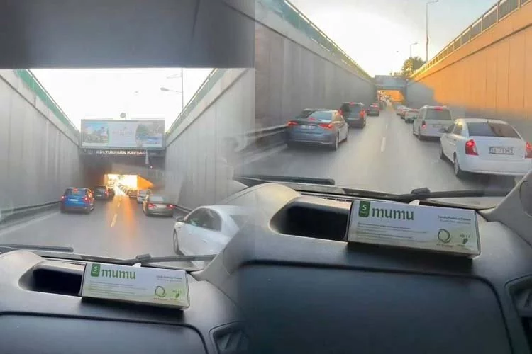 Bursa'da örnek görüntü: Ambulansa böyle yol verdiler!