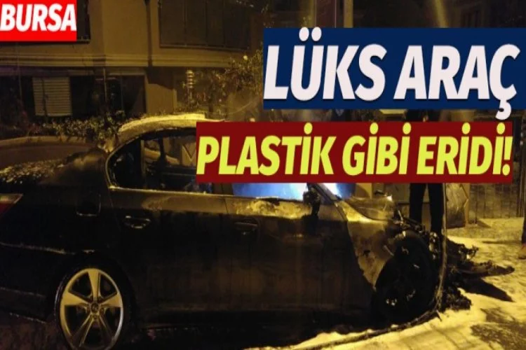 Bursa'da park halinde ki araç küle döndü!