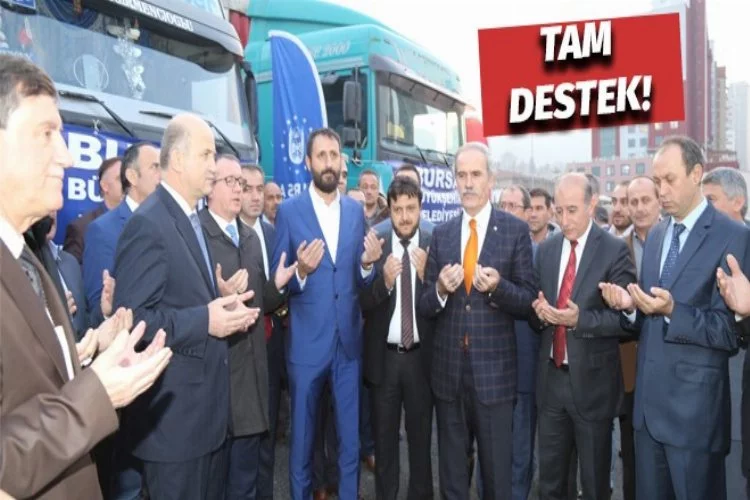 Bursa'dan Türkmenler'e yardım yağıyor