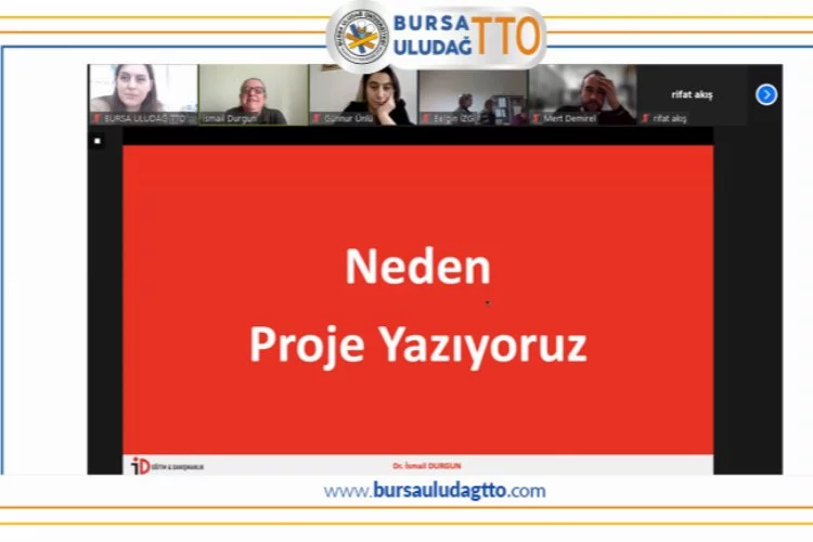 Bursa Uludağ TTO çevrimiçi eğitim düzenledi