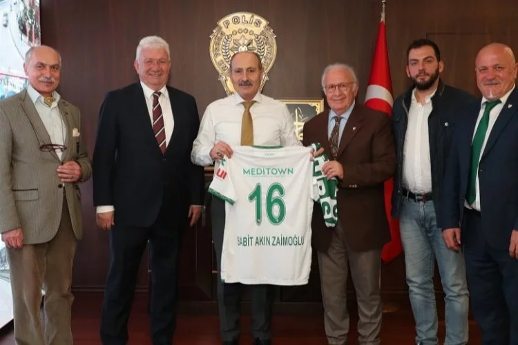 Bursaspor Başkanı Sinan Bür'den Bursa İl Emniyet Müdürü Zaimoğlu’na ziyaret