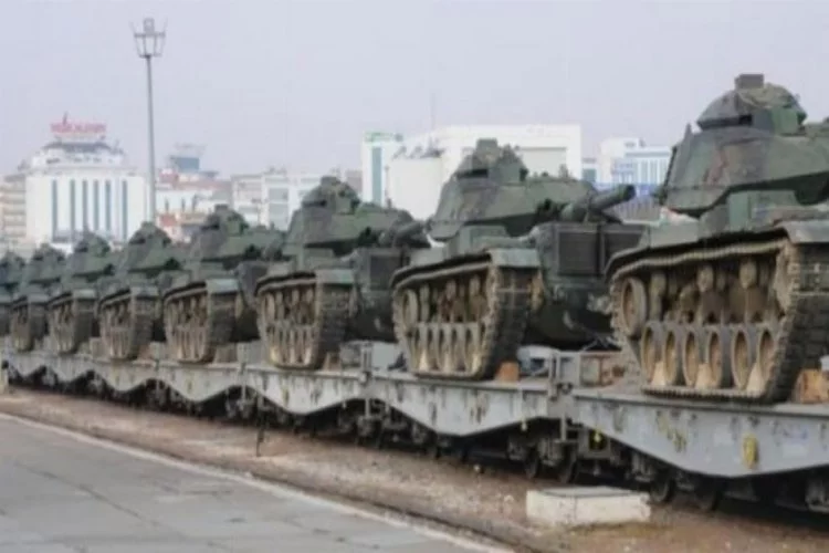 Çok sayıda Tank Gaziantep'e ulaştı