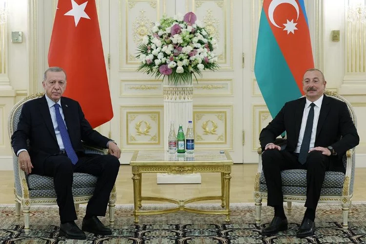 Cumhurbaşkanı Erdoğan, Aliyev'le görüştü!