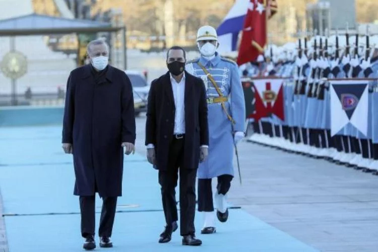 Cumhurbaşkanı Erdoğan, Bukele'yi resmi törenle karşıladı