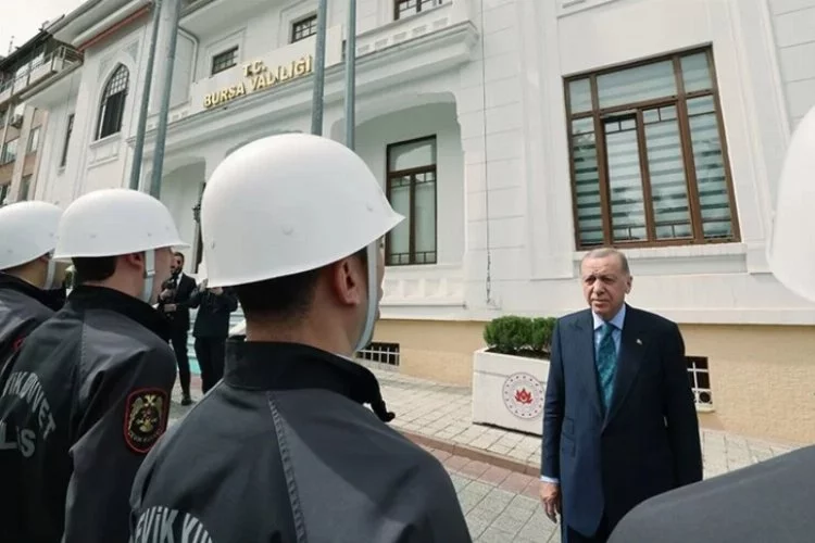 Cumhurbaşkanı Erdoğan'dan Bursa Valiliği ziyareti