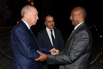 Cumhurbaşkanı Erdoğan, El Burhan ile görüştü
