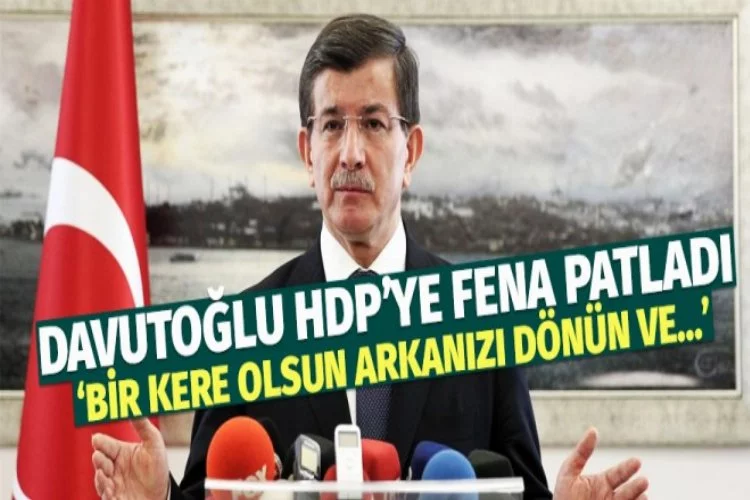 Davutoğlu'ndan HDP'ye 'Kandil' sitemi