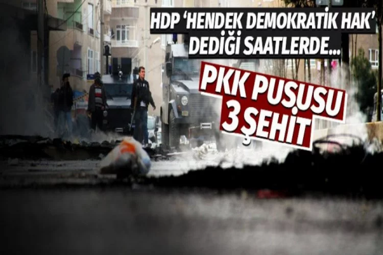 Dİyarbakır'da polise mayınlı tuzak: 3 şehit!