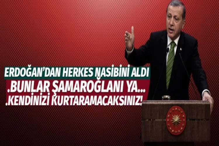 Erdoğan'dan HDP ve İran'a çok sert sözler!
