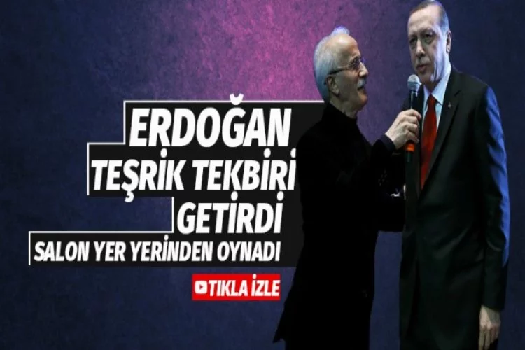 Erdoğan'dan Şeb-i Aruz'da teşrik tekbiri