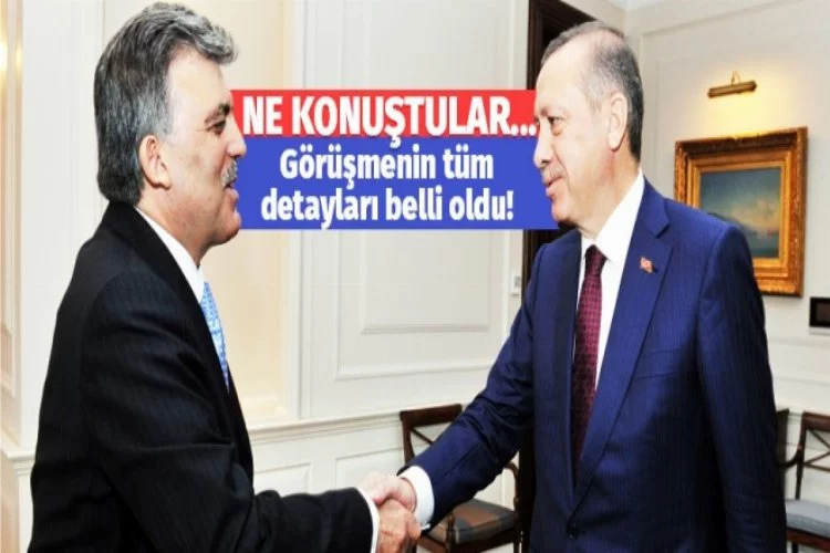 Erdoğan- Gül görüşmesinin detayları belli oldu