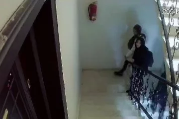 Eskişehir'de hırsızlar kamerayı görünce geri döndüler!
