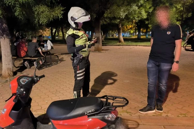 Gaziantep'te park yasağı motosiklet sürücülerine pahalıya patladı: