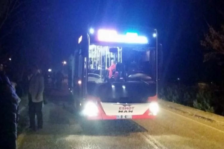 Halk otobüsü 14 yaşında ki çocuğa çarptı
