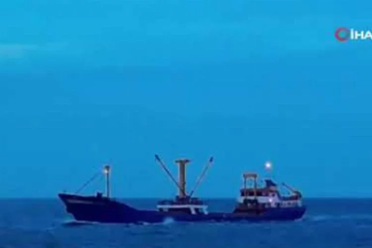 İşte Marmara Denizi'nde batan geminin son görüntüsü!