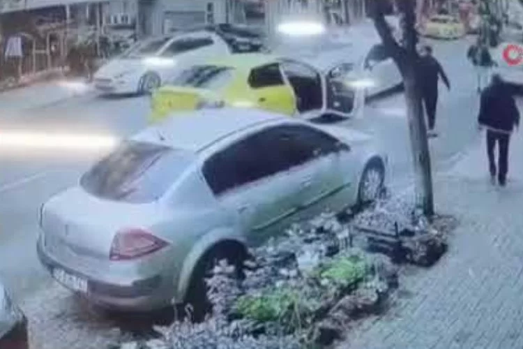 Bursa'da zincirleme kaza kameraya yansıdı