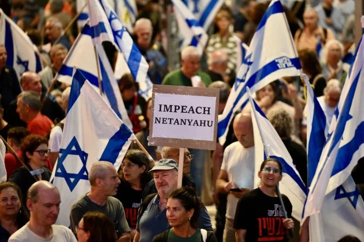 İsrail'de protesto! Netanyahu hükümetinin istifasını istediler