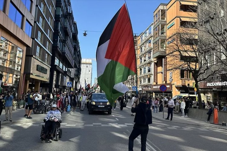 İsveç'te İsrail protestosu!