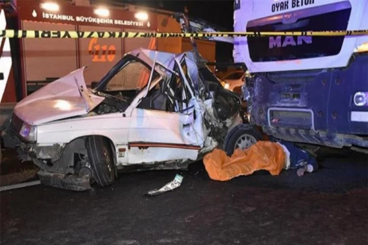İstanbul'da Korkunç kaza can aldı