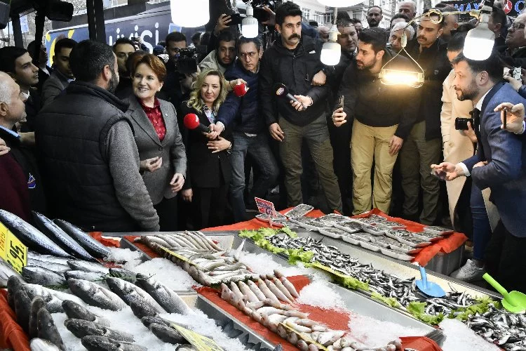İYİ Parti Genel Başkanı Akşener'den esnaf ziyareti