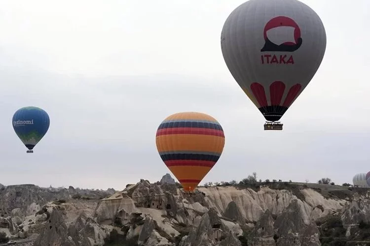 Kapadokya'da balon turları ertelendi