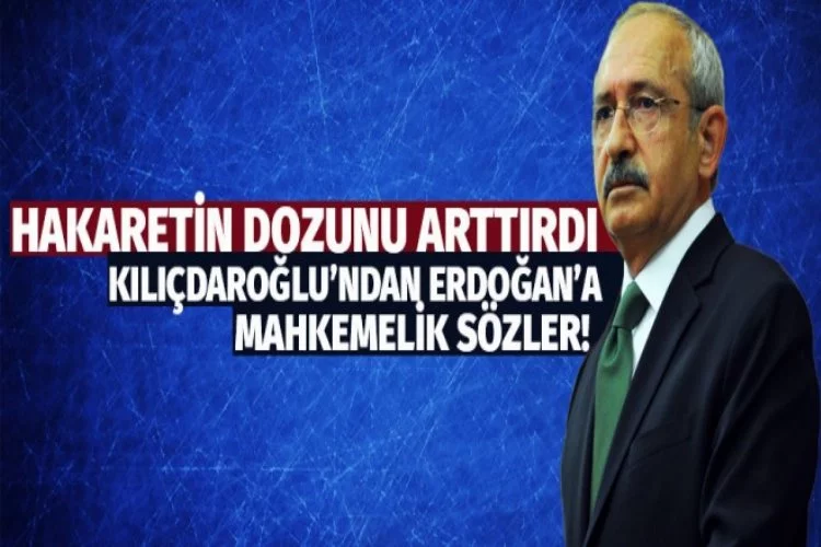 Kılıçdaroğlu'ndan Erdoğan'a çirkin ifadeler