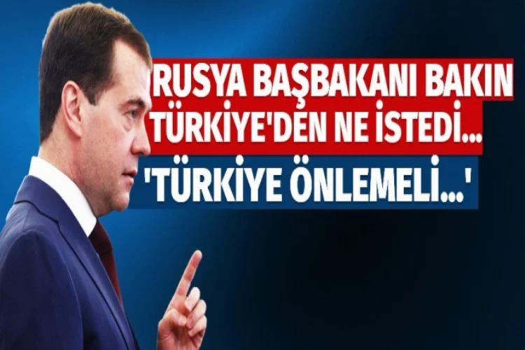 Medvedev'den Türkiye'ye çağrı