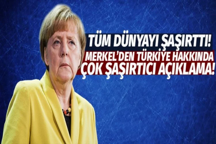 Merkel: Hiç birimiz Türkiye'nin yaptığını yapamadık