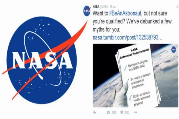 NASA sosyal medyadan astronot arıyor
