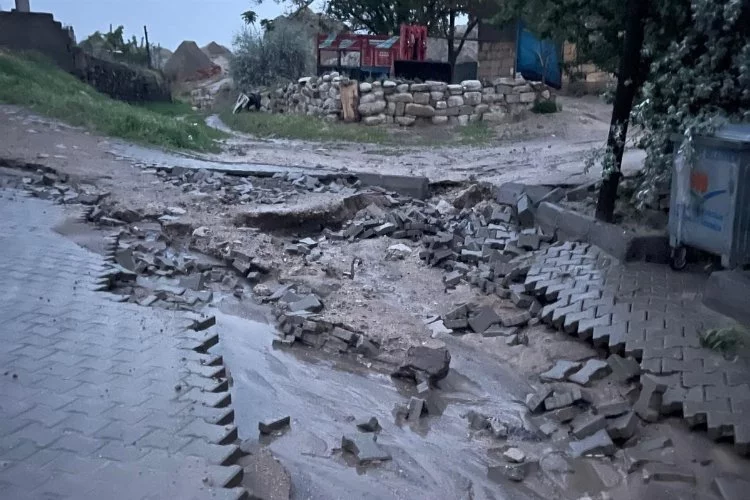 Nevşehir’de yağış sonrası sel meydana geldi