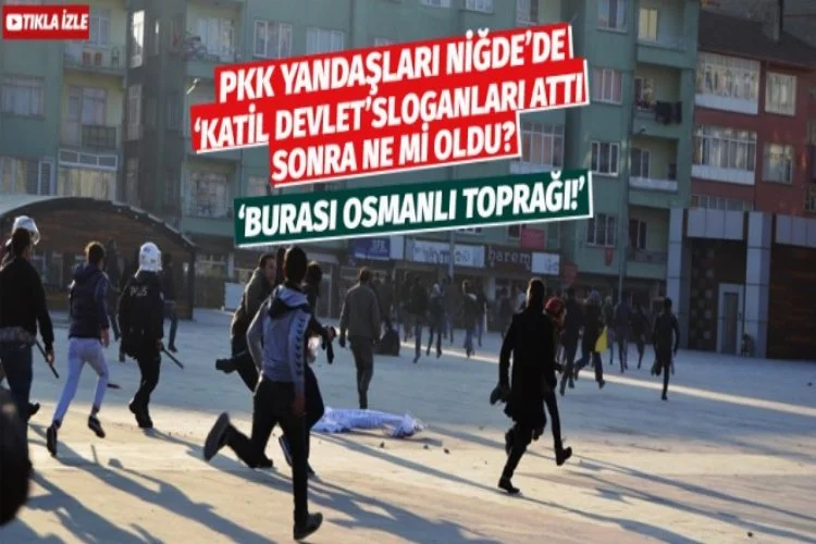 Niğde'de HDP'li gruba sert tepki!