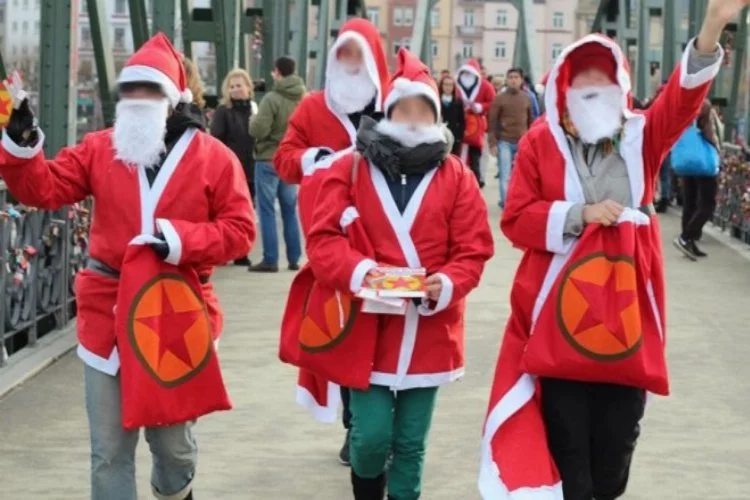 PKK Almanya'da Noel baba oldu!