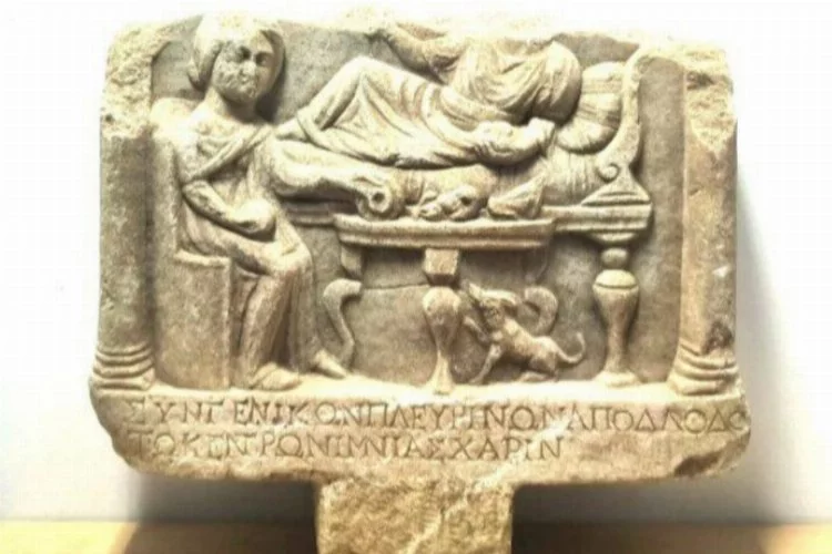 Roma dönemine ait mezar steli bulundu!