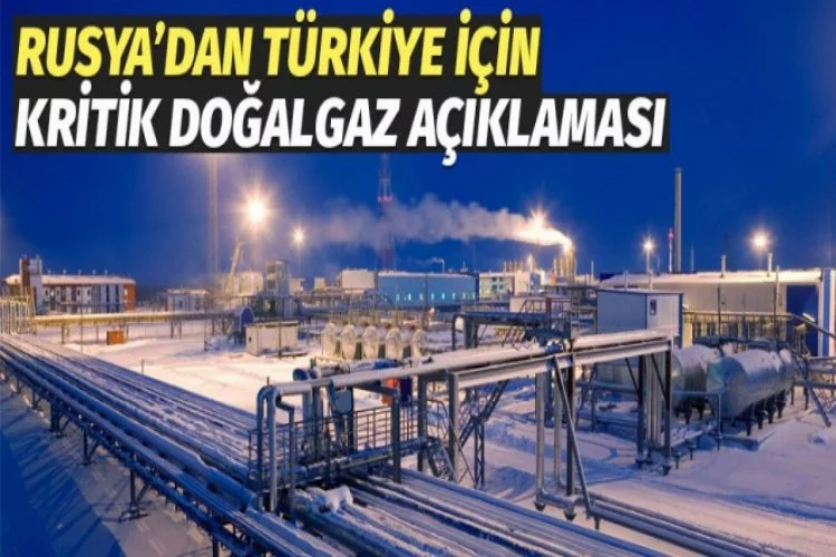 Rusya'dan Türkiye hakkında doğalgaz açıklaması