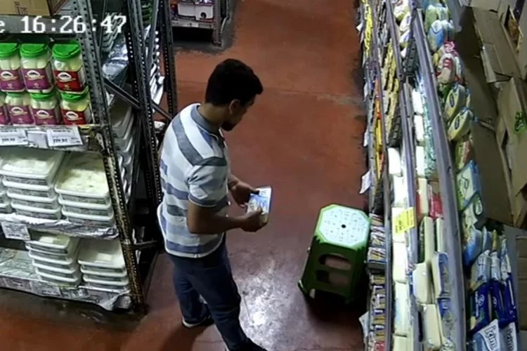 Şanlıurfa'da peynir hırsızlığı kamerada!