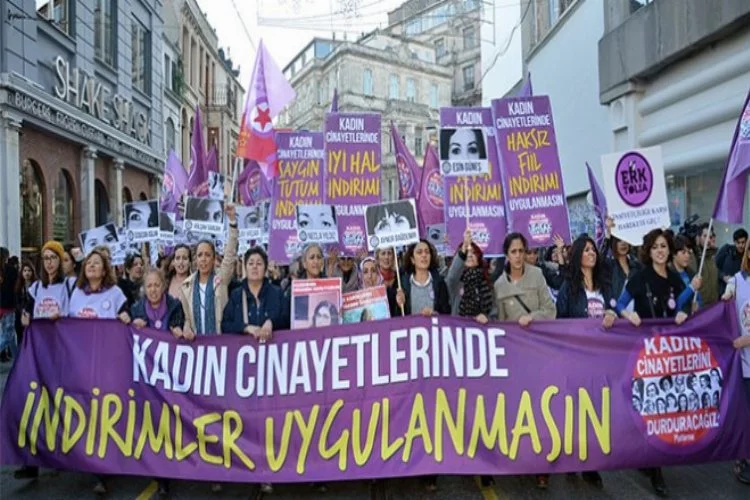 Taksim'de kadın cinayeti protestosu!