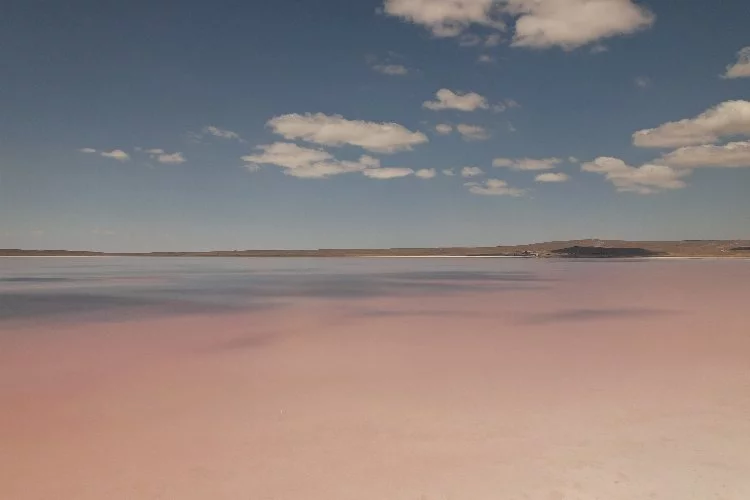 Tuz Gölü'nün rengi değişti
