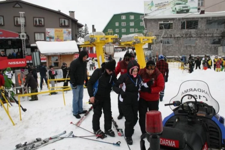 Uludağ'da feci kayak kazası!